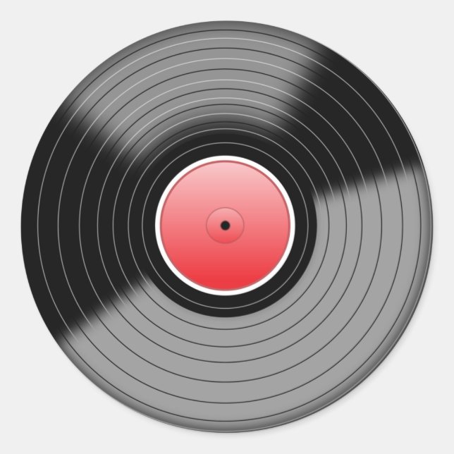 Autocollant de disque vinyle classique LP (Devant)