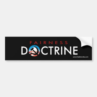 Autocollant de doctrine d'équité d'Obama
