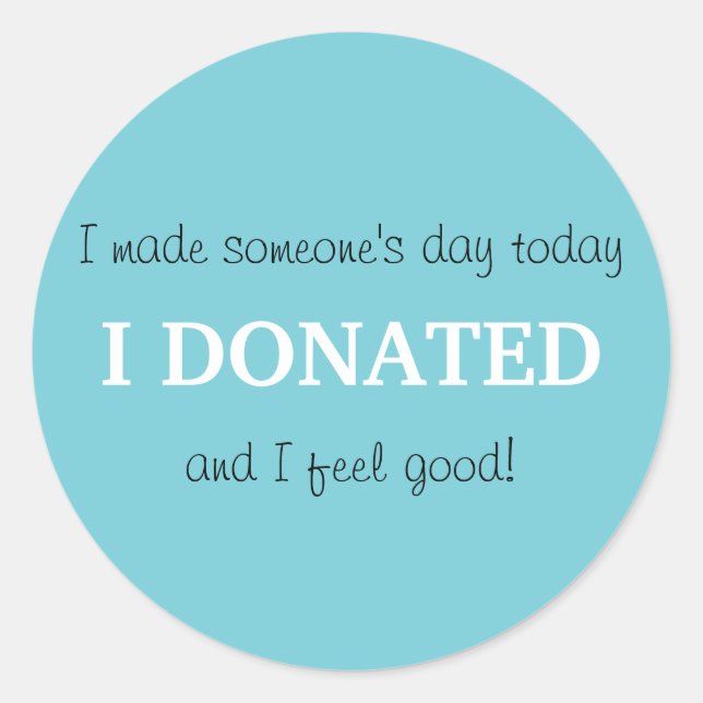 Autocollant de donation (Devant)