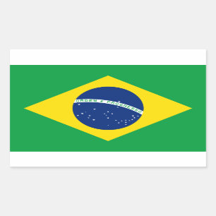 Autocollant de drapeau de Brazil*