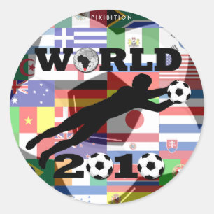 Autocollant de drapeau de but de coupe du monde