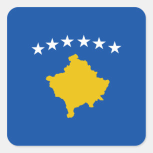 Autocollant de drapeau de Kosovo