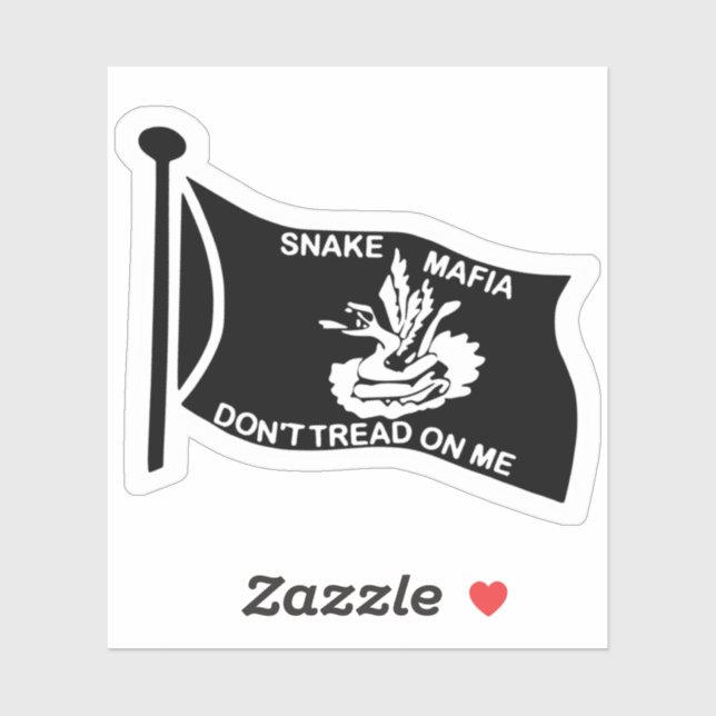 Autocollant de drapeau de la Mafia des serpents (Feuille)