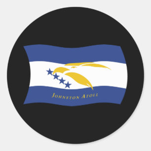 Autocollant de drapeau de l'atoll Johnston
