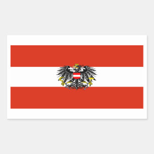 Autocollant de drapeau d'état de l'Autriche