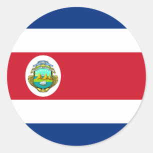 Autocollant de drapeau du Costa Rica