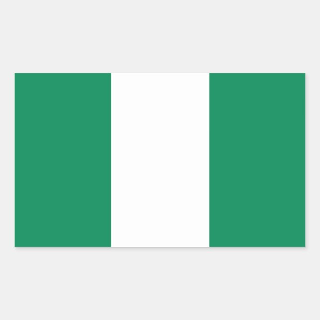 Autocollant de drapeau du Nigéria (Devant)