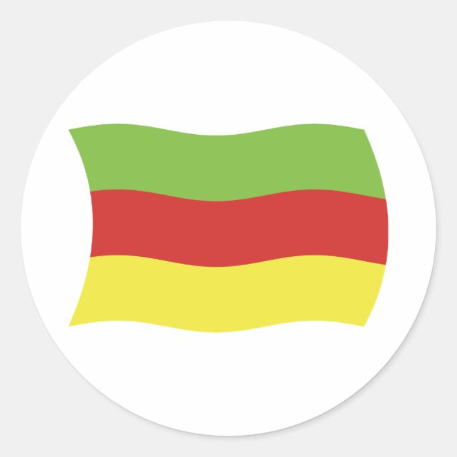Autocollant de drapeau du peuple Bodo (Devant)
