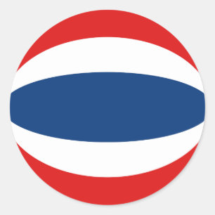 Autocollant de drapeau Fisheye de Thaïlande