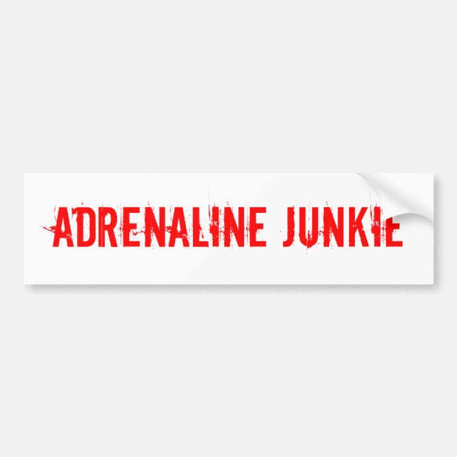 Autocollant de drogué d'adrénaline pour des sports (Devant)