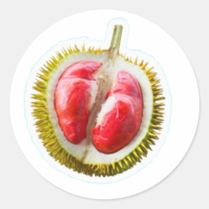 Autocollant de Durian Rouge Exotique - Rare Roi de