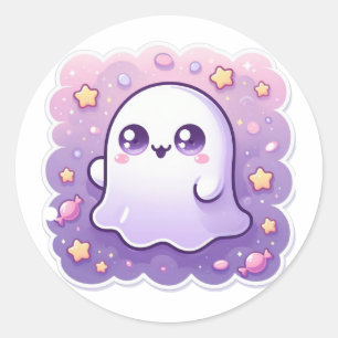 Autocollant de fantôme kawaii Charme mignon et eff