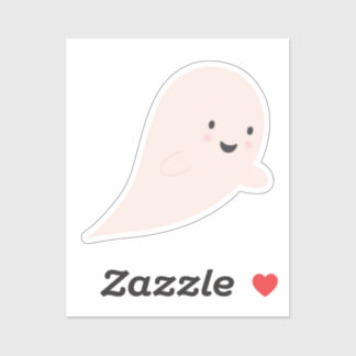 Autocollant de fantôme mignon d'Halloween