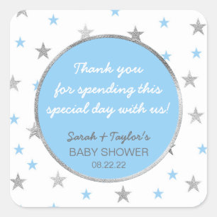 Autocollant de faveur de baby shower de