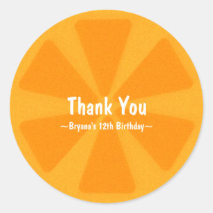 Autocollant de faveur de fête d'anniversaire d'été