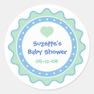 Autocollant de faveur de fête pour bébé Cutietoots
