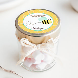 Autocollant de faveur rond Bumble Bee