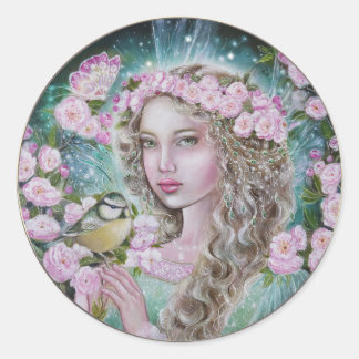 autocollant de fée de fleur de cerisier