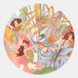Autocollant de Féerie vintage de mai