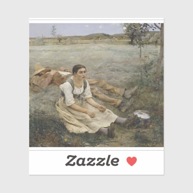 Autocollant de fenaison — Jules Bastien-Lepage (18 (Feuille)