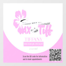 Autocollant de fenêtre clair en cire avec Tiff