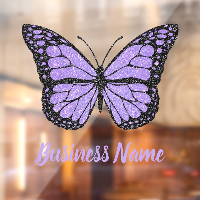autocollant de fenêtre de logo de papillon violet  (Feuille 2)