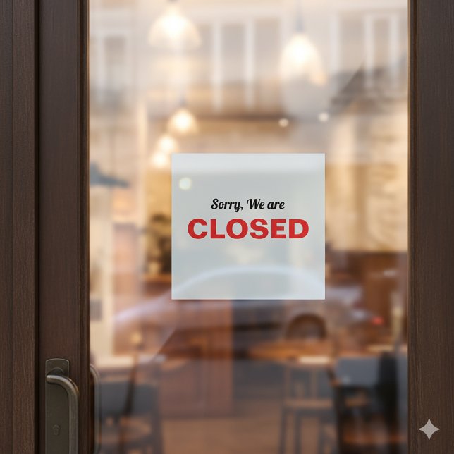 Autocollant de fenêtre personnalisable pour tout e (Customizable Close Window Cling for Any Space)