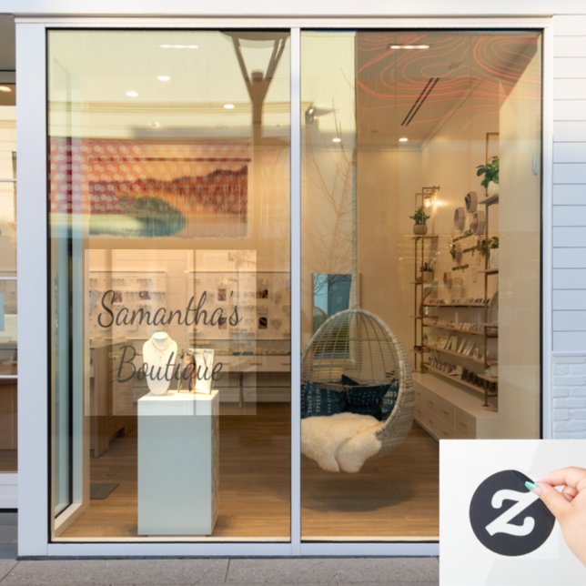 Autocollant de fenêtre personnalisé pour votre ent (Vitrine du magasin)