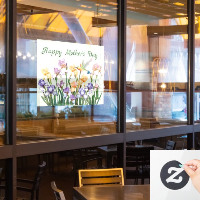Autocollant de fenêtre pour la fête des mères (Fenêtre du restaurant)