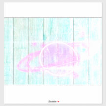 Autocollant de fenêtre sur mesure Spaced Out 14x14
