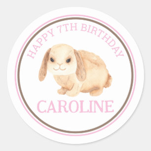 Autocollant de fête d'anniversaire de la ferme de