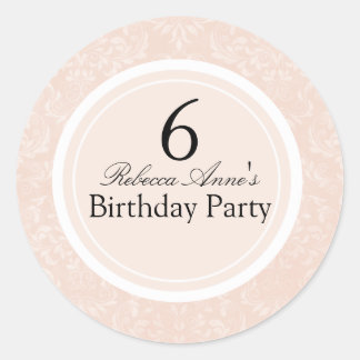 Autocollant de fête d'anniversaire pour enfants Pe