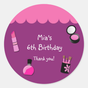 Autocollant de fête de maquillage pour filles de g