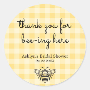 Autocollant de Fête de Mariage de l'Abeille à Carr