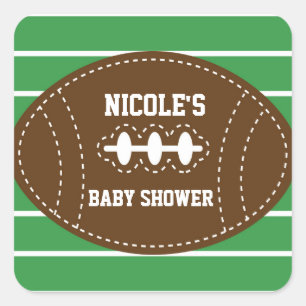 Autocollant de fête pour bébé avec football brodé