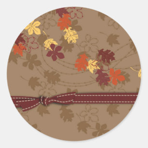 Autocollant de feuille d'automne