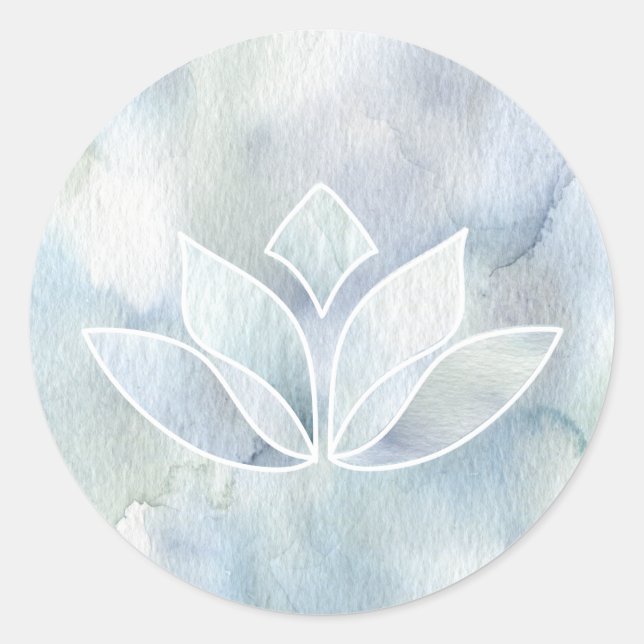 Autocollant de feuille de Namaste Lotus (Devant)