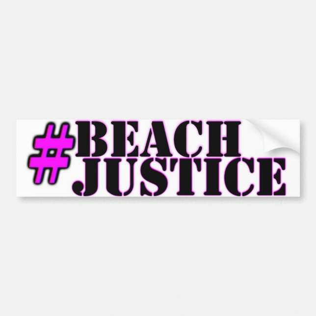autocollant de fierté de #Beachjustice (Devant)