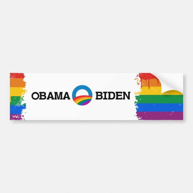 Autocollant de fierté d'Obama Biden 2012 (Devant)