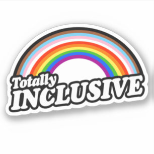 Autocollant de fierté totalement inclusif
