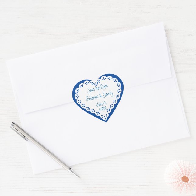 Autocollant de fleur de personnalisation de date d (Enveloppe)