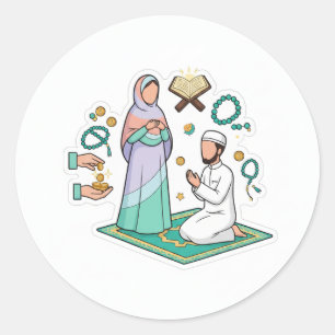 Autocollant de foi et de culte islamique spirituel