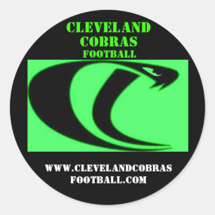 Autocollant de football Cleveland Cobras
