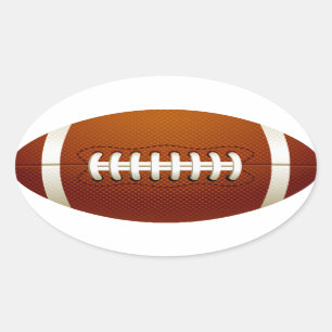 Autocollant de football ovale