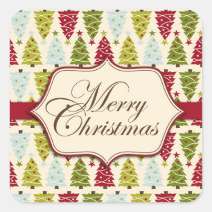 Autocollant de forêt de Noël 2