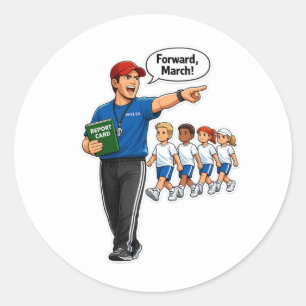 Autocollant de formation d'enseignant d'éducation