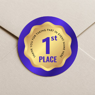 Autocollant de gagnant de médaille d'événement de