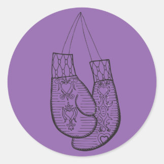 Autocollant de gants de boxe