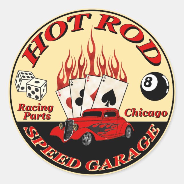 Autocollant de garage de vitesse (Devant)