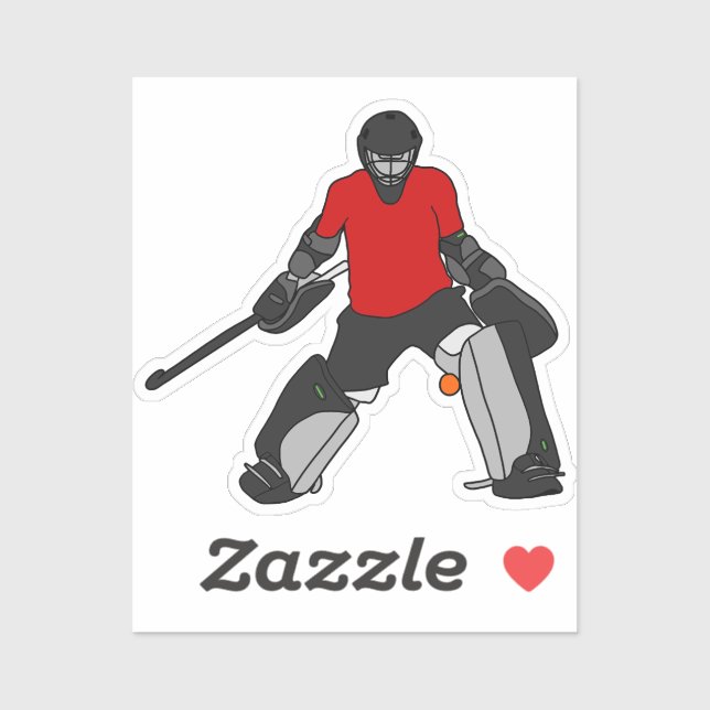 Autocollant de gardien de but de hockey sur gazon  (Feuille)
